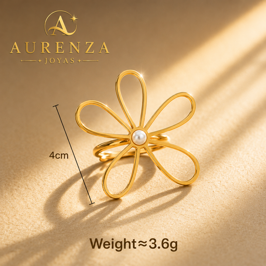 Anillo Flor Étoile