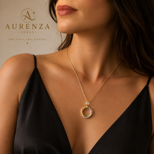 Collar Trinity Eternity™ | Triple Aro Entrelazado chapado Oro 18K