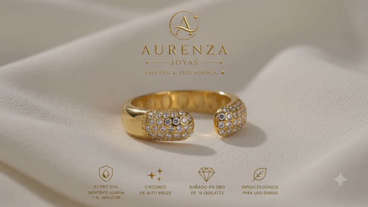 Anillo Aurora Pavé